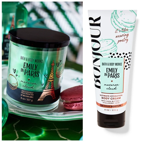 Bath & Body Works Other - Emily in Paris, Macaron Cloud, 8 oz. Candle and Body Cream
